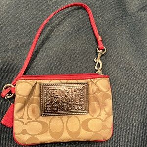 Coach wristlet. Magenta.